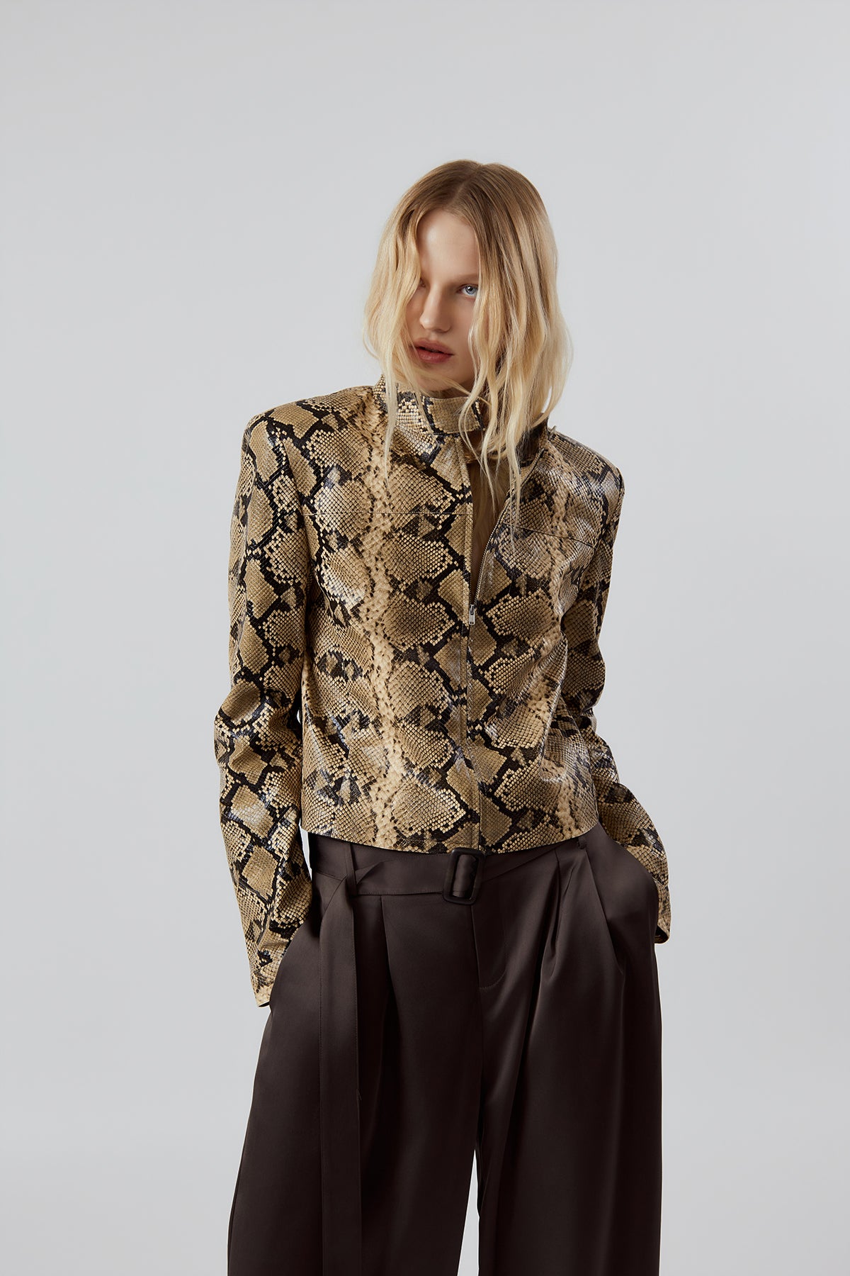 Other Store Sabine Python-Print Jacket