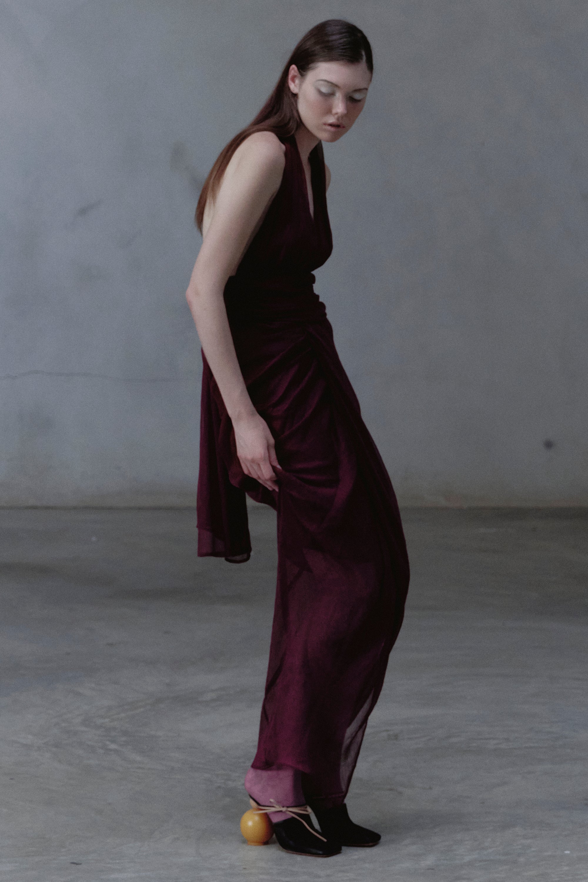 OTHER STORE Seraphine Draped Halter Dress