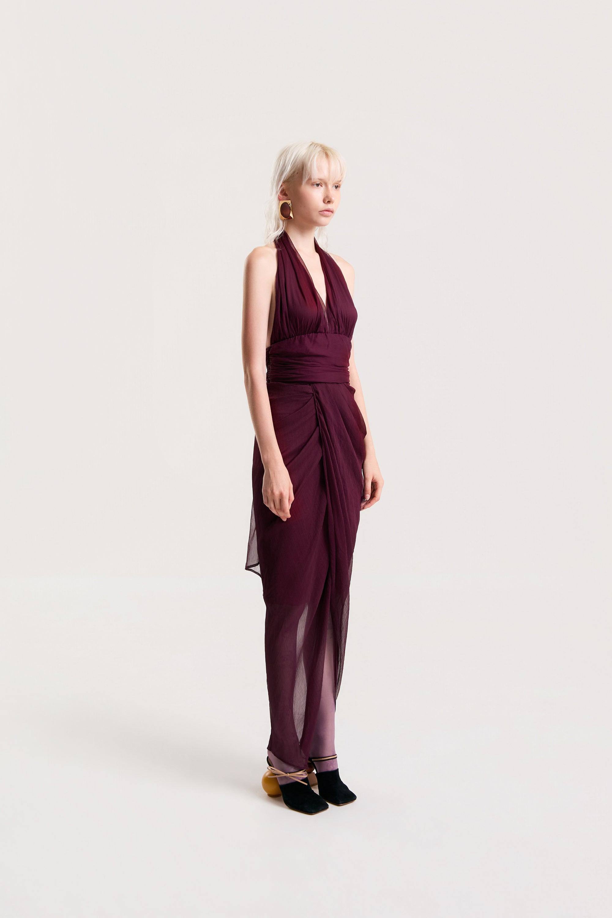 OTHER STORE Seraphine Draped Halter Dress