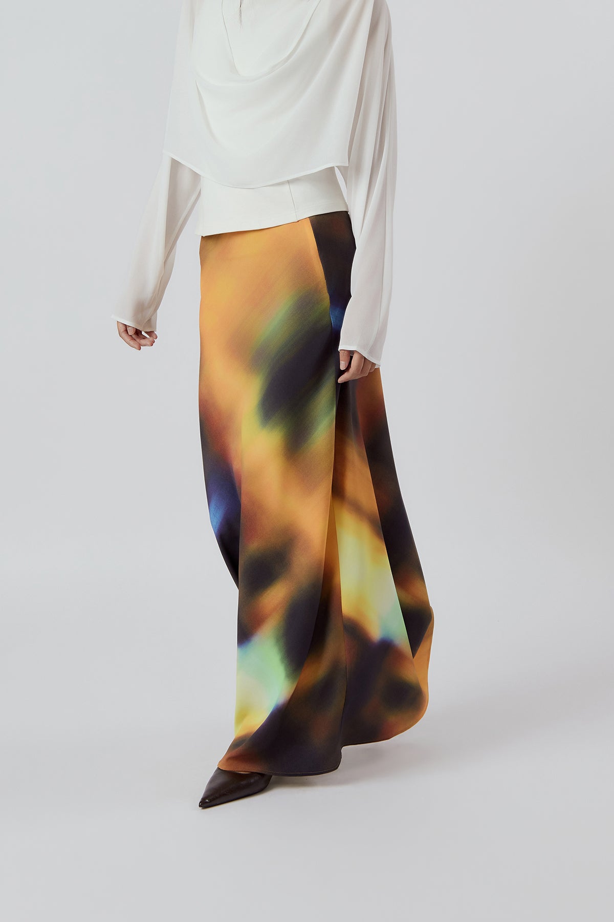 Other Store Solenne Printed Bias-Cut Maxi Skirt