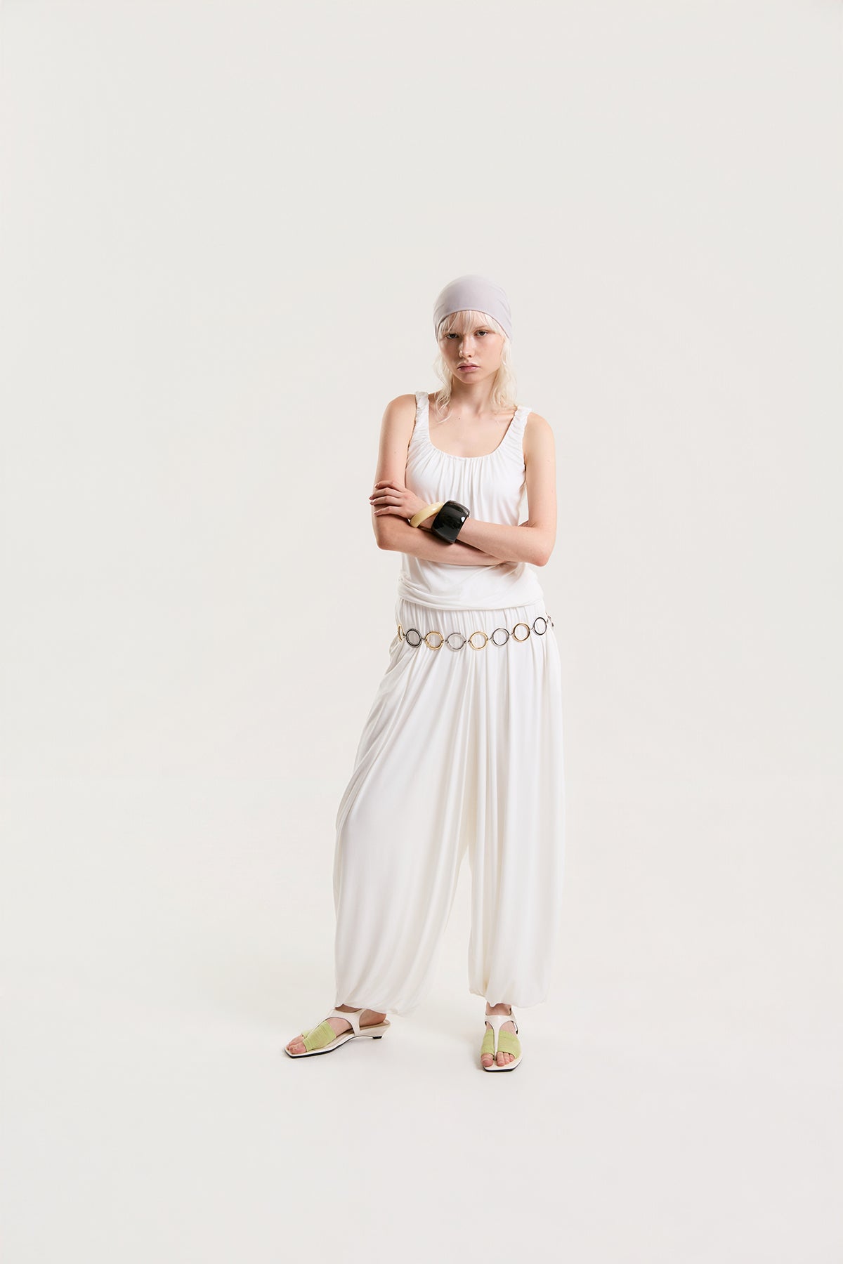 OTHER STORE Solis Gathered Balloon Pants in Ivory