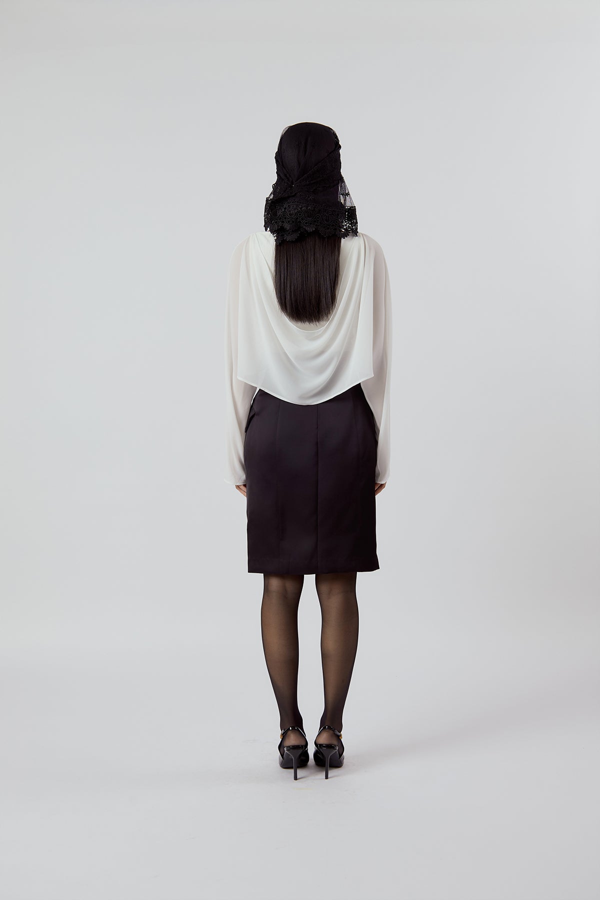 Other Store Vesper Reversible Draped Top in Ivory