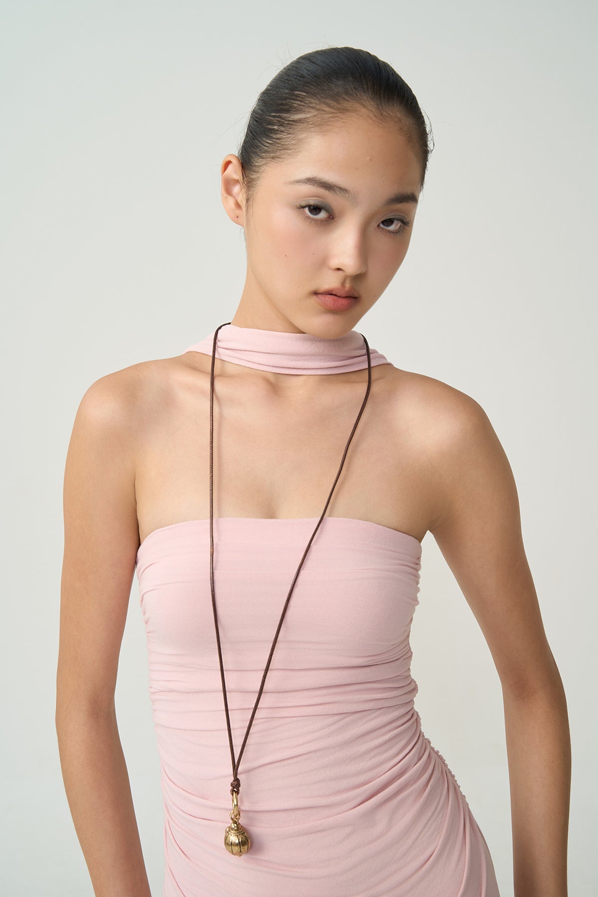 OTHER STORE Lira Reversible Ruched Knit Maxi Dress