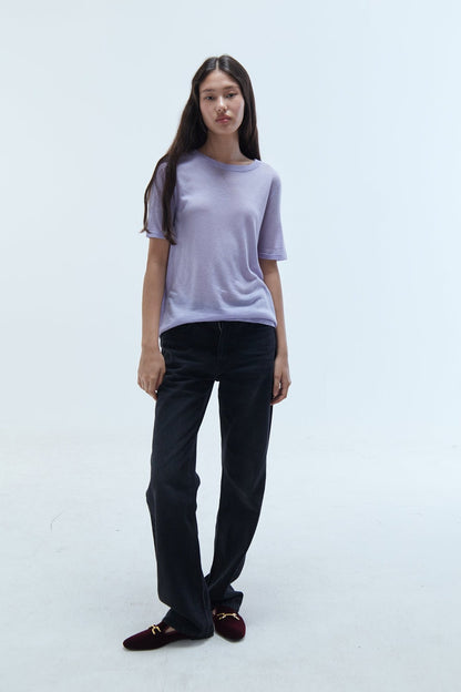 Sage Wool-Blend Tee