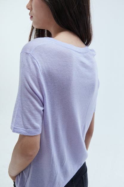 Sage Wool-Blend Tee