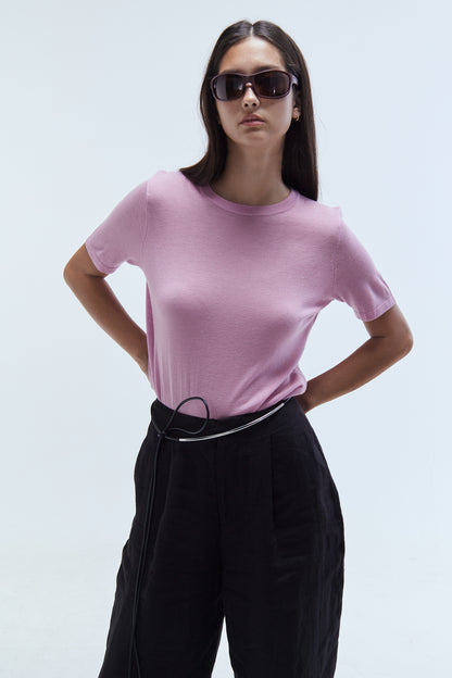 Sage Wool-Blend Tee