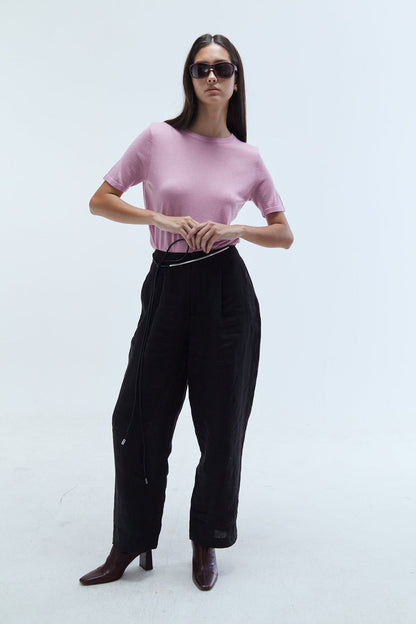 Sage Wool-Blend Tee