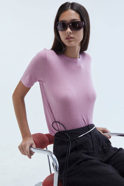 Sage Wool-Blend Tee